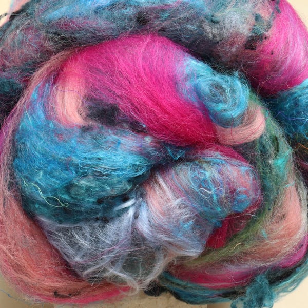 100g 'Bitsa Batt' Art Batt for Spinning