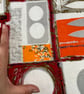 Retro Midcentury Circle Abstract 50s 60s VIntage Fabric Lampshade option  - Image 2
