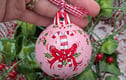 Christmas ceramic round Baubles 