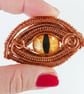 Wire Work Copper Dragon Eye Necklace - Image 4