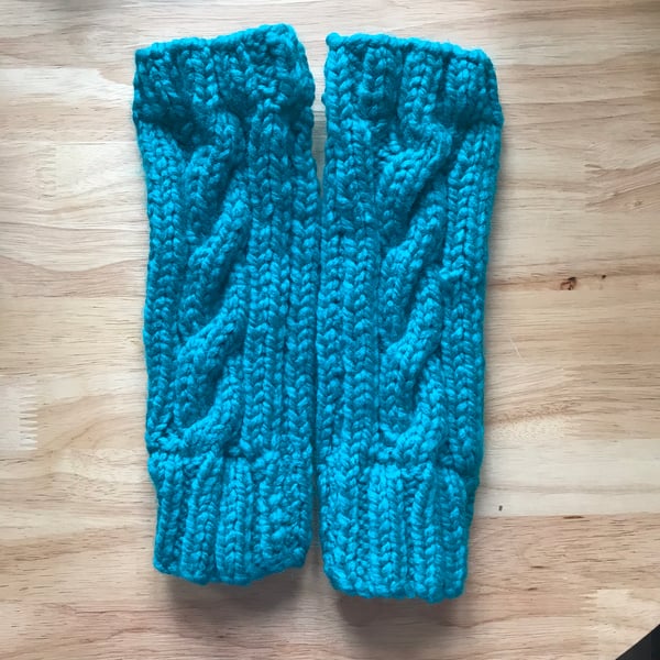Large Sized Armwarmers Teal