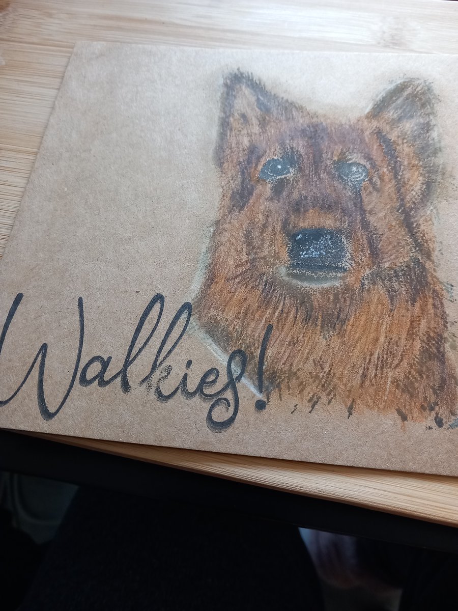 German shepherd birthday card