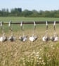 Tiny Glass Pigeon Stitch Marker - Image 3