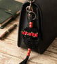 Handcrafted Crochet Sugar Skull Bag Charm – Día de los Muertos Collection - Image 4