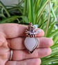 Pink Rose Quartz Heart Crystal & Copper Necklace Pendant Gift Jewellery Jewelry - Image 6