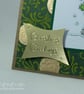 Handmade Christmas card - cute bear with Christmas tree - Image 3