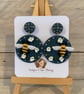 Bumble Bee Handmade Earrings 