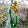 Stained Glass Daffodil Suncatcher