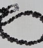 Red Garnet Gemstone Beaded Statement Necklace "Burgundy Sprite" - Image 5