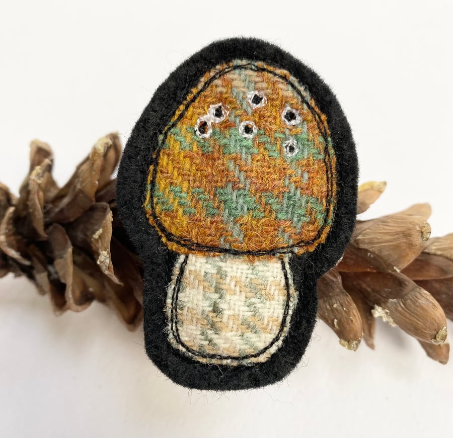 Handmade Mushroom Embroidered Patches Handmade Mushroom Embroidered Patches