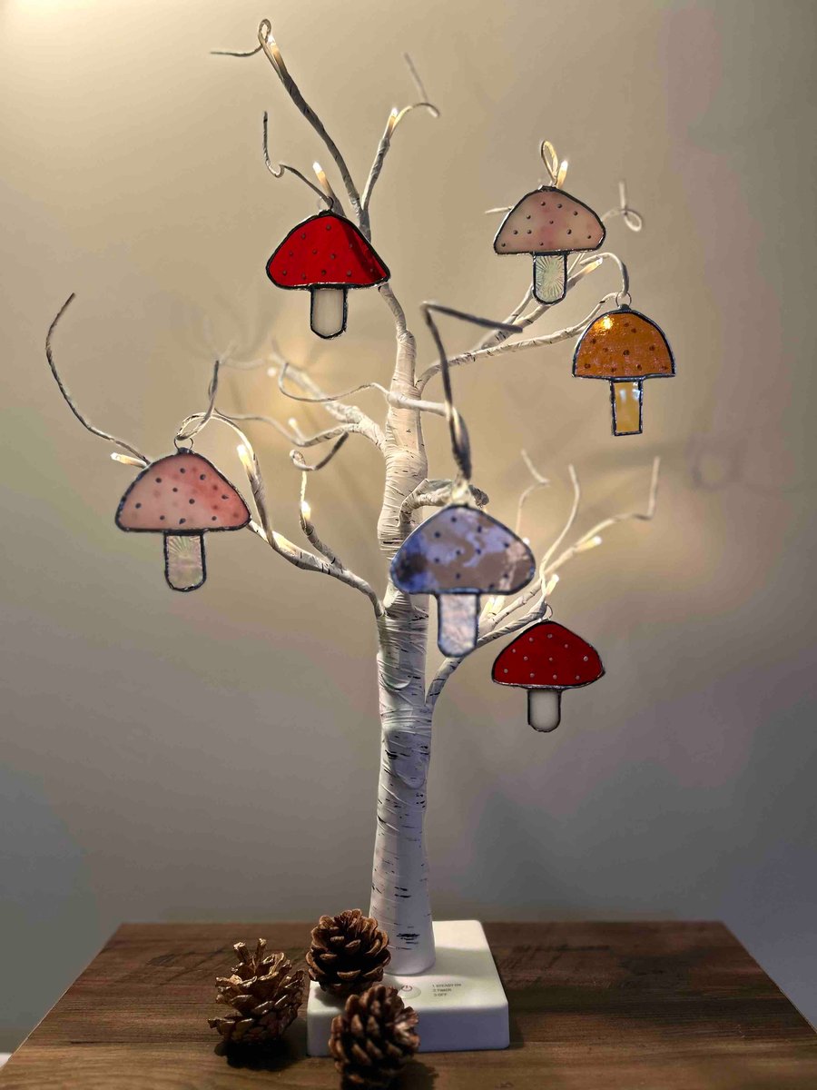 Stained Glass Toadstools & Mushrooms