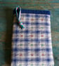 Zipper Book Sleeve Fabric Kindle Pouch – Padded Kindle Cover in Vintage Fabric - Image 2