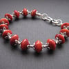 SALE Red Coral bracelet