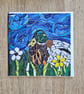 Mosaic Duck Greeting Card 6x6 inch 