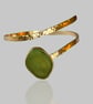 Gold Sea Glass Wrap Bangle - Image 6