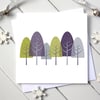 'Winterwood' Blank Greetings Card 