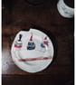 The 3 metal robins Medium Plate - Christmas Series - Image 2