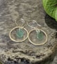 Silver Sea Glass Hoop Earrings - Image 7