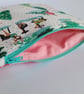 Christmas zipped pouch bag - Romantic winter scene - Dancing couple with swans - Image 5