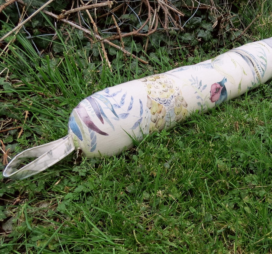 Draught excluder, Pheasants, 101cm, draft excluder, with hanging loop