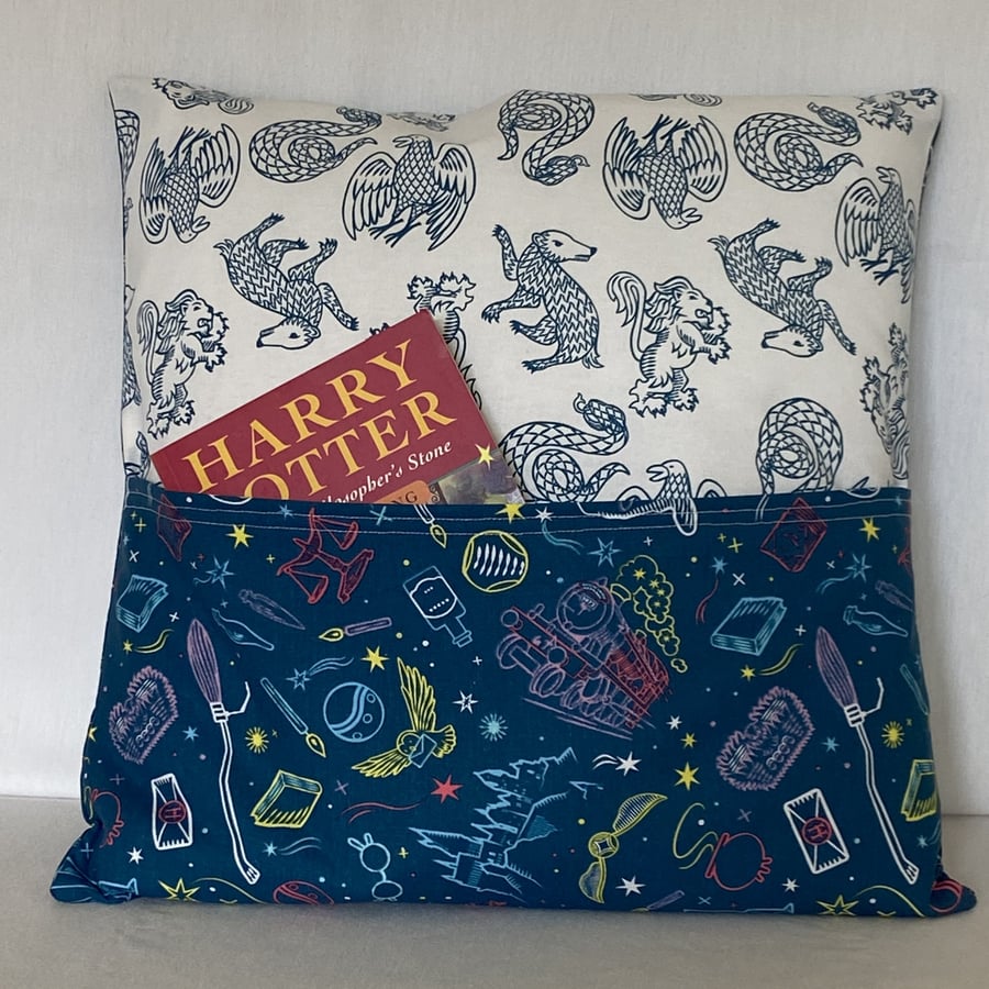 Reading Cushion featuring Magical Wizard Fabric