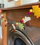 Handmade Autumn Felt Garland – Oak Leaves, Acorns & Colourful Wool Felt Balls
