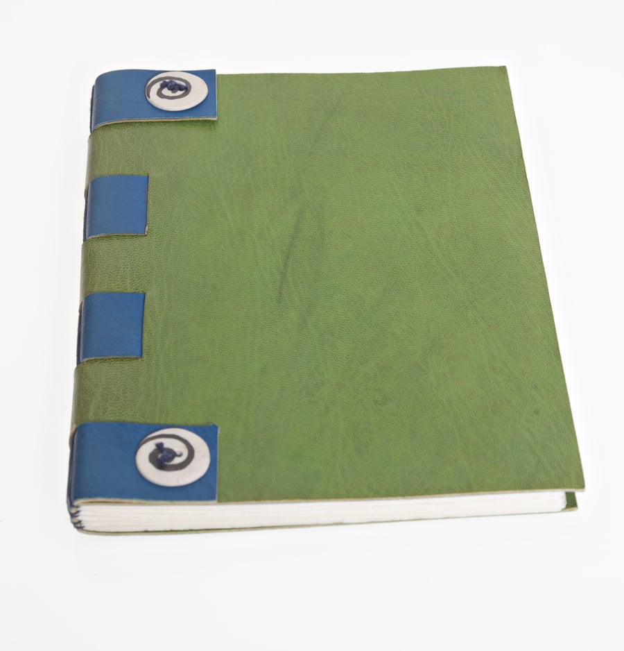 Artist's leather hand bound sketchbook