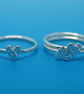 One Patterned Heart Stack ring - Image 3