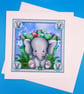 Children's Birthday Card, Boy, Handmade, DEcoupage