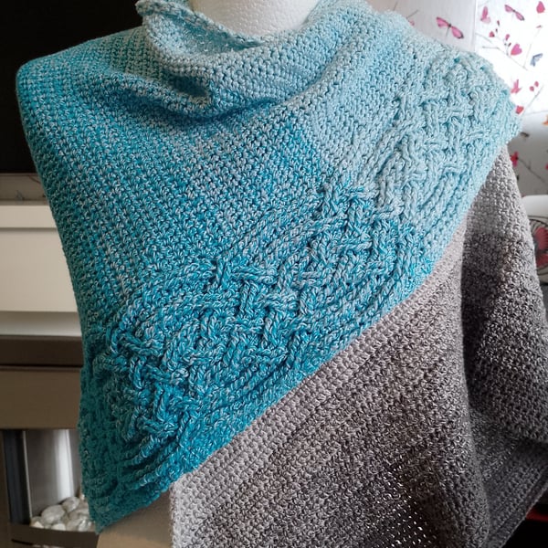 Celtic Dawn Shawl Designed by Noelle Stiles