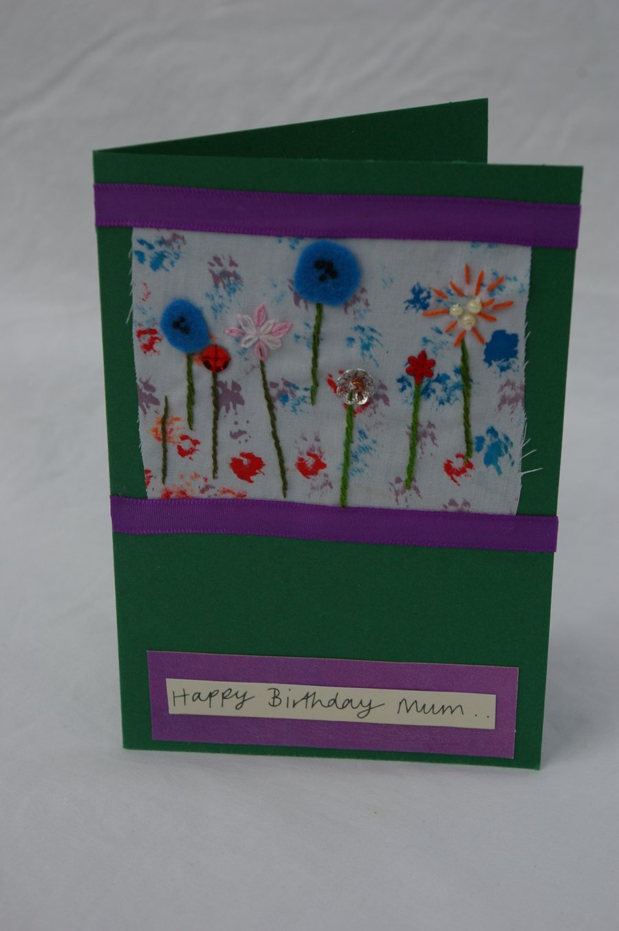 Card Happy Birthday Mum Country Chic Style