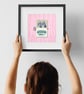 Sardines Personalised Print  - up to 6 sardines, 2 colour options - Image 2
