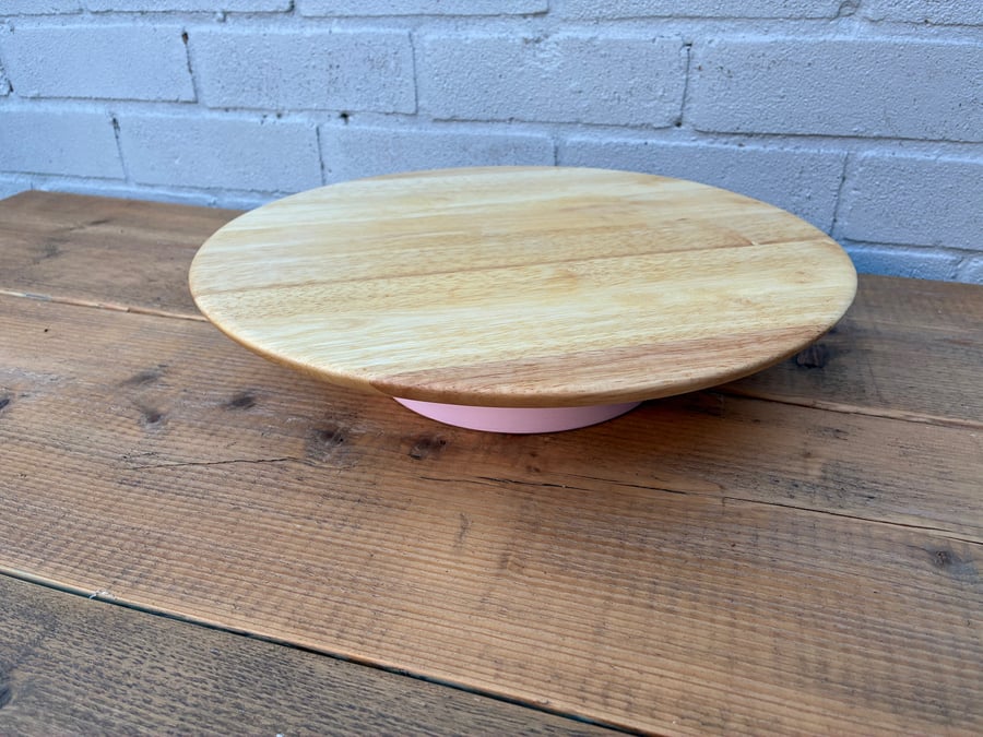 Reclaimed wood cake stand