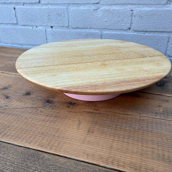 Reclaimed wood cake stand