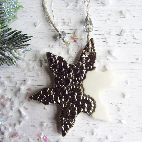 Christmas Decoration - Platinum Snowflake