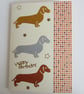 Dachshund Sausage Dog Birthday Card and Gift Label - Image 2