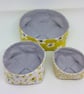 Beautiful bundle, Set of three fabric bowls, baskets - Image 3