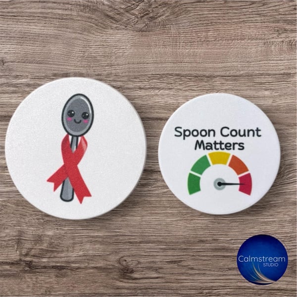 Spoon Count Pocket Token Chronic Illness Energy Pacing Tool