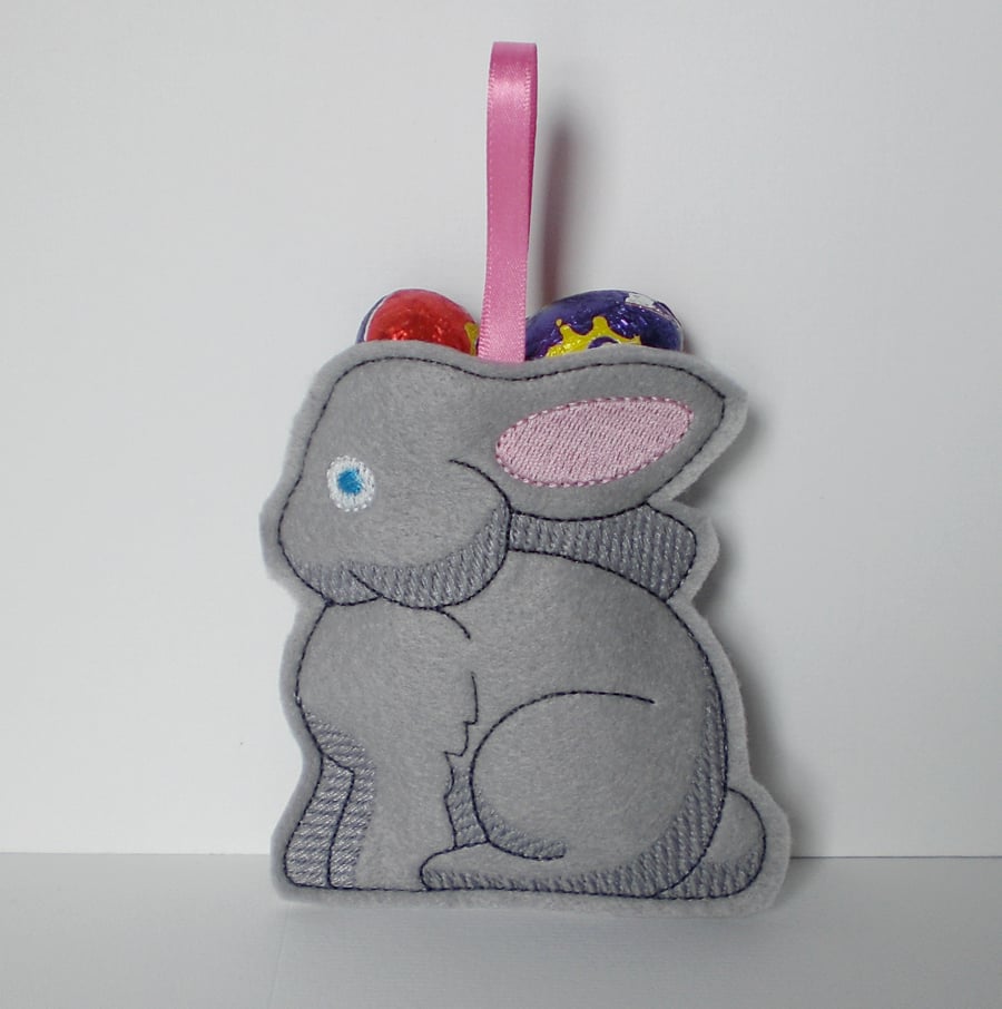 Bunny hanging treat or gift bag