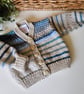  Designer Hand Knitted Baby Cardigan with Merino Wool 3-6 months size - Image 2