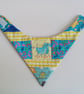 Bandana bib, bib, patchwork bandana bib, quilted bib, reversible bandana bib - Image 1