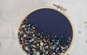 Beaded embroidery hoops