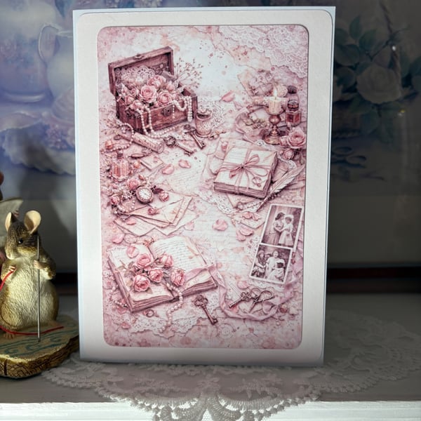Greeting Card - Blush Heirloom C - C279