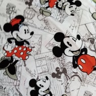 Fabric Mickey and Minnie Walt Disney Springs Cr... - Folksy