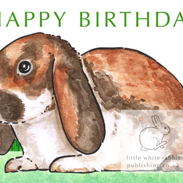 Sherry the Rabbit - Birthday Card