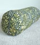 William Morris Green Bolster Cushion COVER 16" Cylinder Kelmscott Moss