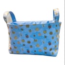 Save the Bees Reversible Fabric Storage Basket