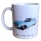 Jaguar E-Type Mk2 1970  Coupe - 11oz Ceramic Mug - Gift for Jag fan