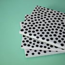 Polka Dot Coasters 10x10cm