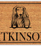 Afghan Hound Door Mat - Personalised Afghan Hound Welcome Mat - 3 Sizes